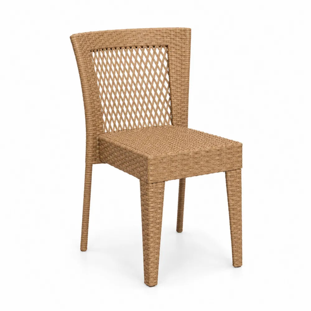 Chaise en rotin synthétique Marron 85cm