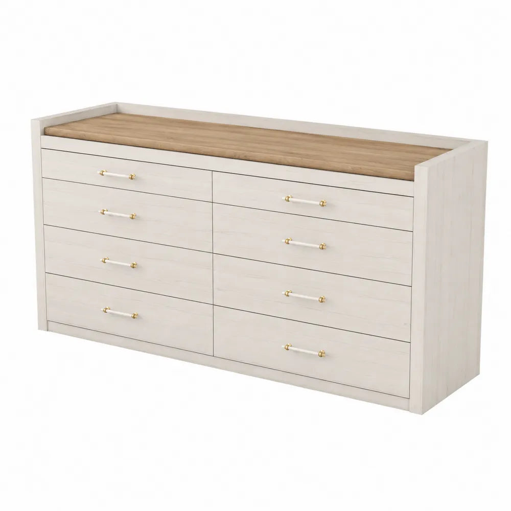 Commode en Bois avec 8 Tiroirs